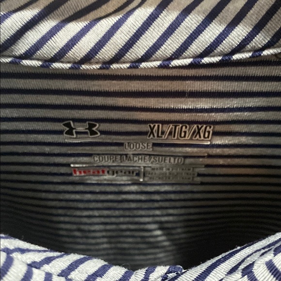 Under Armour Dual Striped Polo Set of 2 - Size XL Loose BUNDLE DEAL!! - Picture 3 of 8